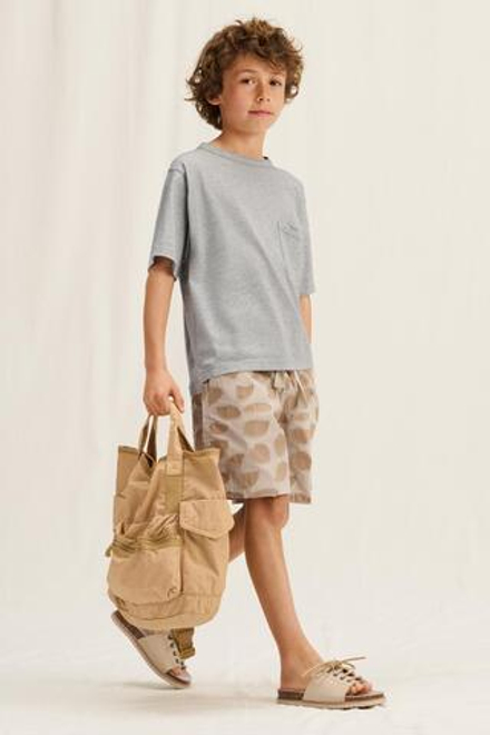 ZARA ФУТБОЛКА С КОРОТКИМИ РУКАВАМИ, СЕРЫЙ