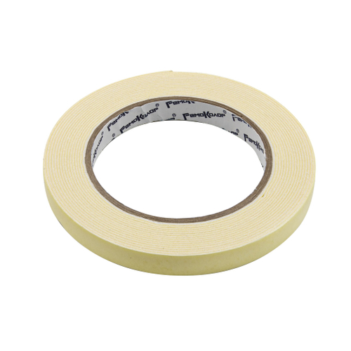 49-6-012 Лента клейкая монтажная, на белой основе, двухсторонняя, вспененная, суперклейкая, 12ммх5м