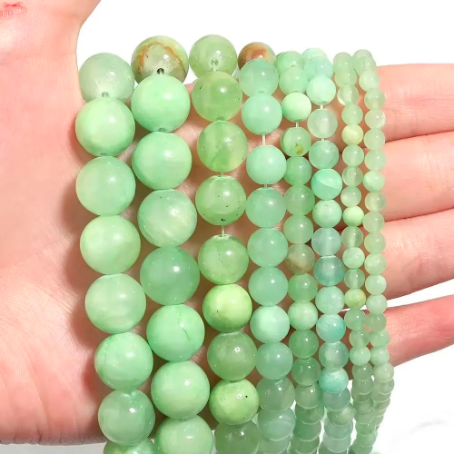 Оникс бусины шарик 4/6/8/10/12 мм, на нитке 38 см, цвет Зеленый