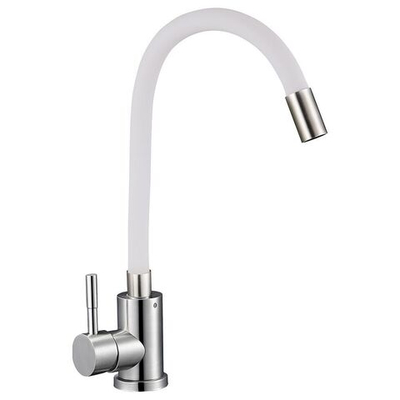 Смеситель для кухни, Solone, гибк излив, с картриджем, сер, EZA4-F090GY