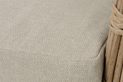 "Валенсия" диван из искусственного ротанга трехместный, цвет соломенный