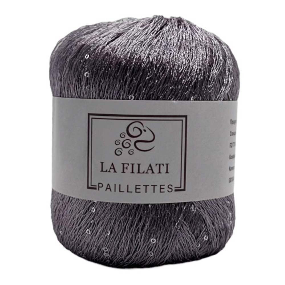 Пряжа Paillettes, 50г, 275м, 100%полиэстер (цена за 1 шт)