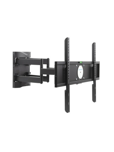 Kromax ATLANTIS-55 black {26"-65", max 45 кг, настенный, 4 ст свободы, наклон ±10°, поворот ±60°, от стены 78-497 мм, max VESA 600x400 мм}