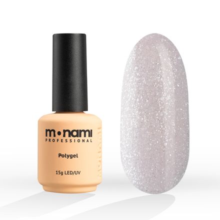 Monami Liquid PolyGel - Жидкий полигель 07 нюдовый с шиммером, 15мл