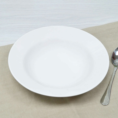 Тарелка 200мм глубокая форма Идиллия Без деколи