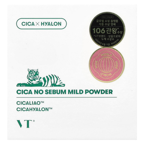 VT Cosmetics, Cica No кожного жира, мягкий порошок, 5 г (0,17 унции)