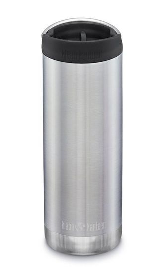 Термокружка Klean Kanteen TKWide Cafe Cap 16oz (473 мл) Brushed Stainless (уценка)