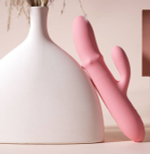 Интерактивный вибростимулятор-кролик с кольцом из бусин Svakom Mora Neo