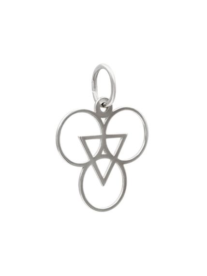 Подвеска Таттва Огня Теджас Агни из серебра, вид сбоку