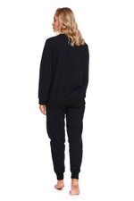 Стильный свитшот для беременных и кормящих мам (Размер: L) (Цвет: черный)