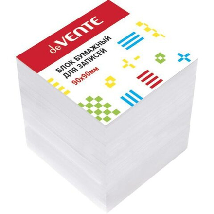 Блок бумаги для записи (90*90*90мм) белый, непроклеенный, 100г/м2, белизна 92%