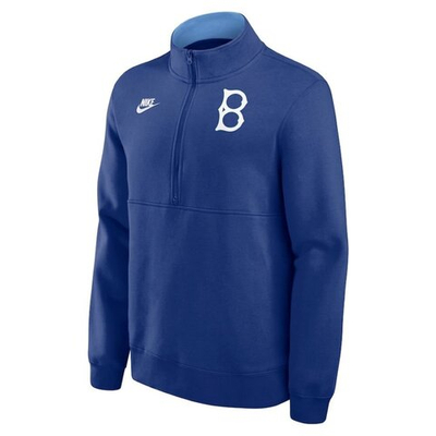 Толстовка Nike Cooperstown MLB 1/2 Zip Fleece Brooklyn Dodgers Navy