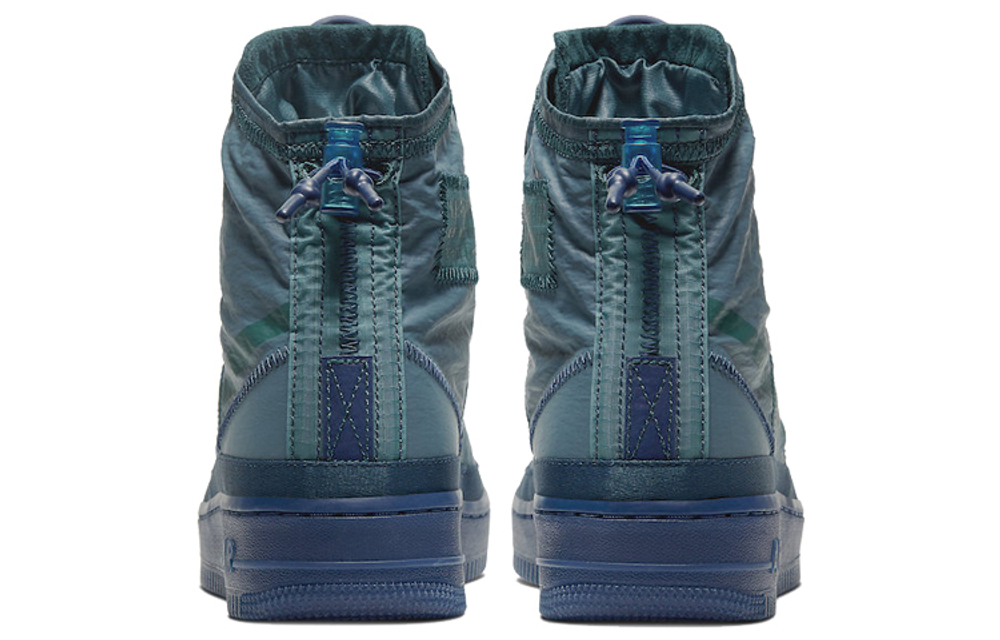 Кроссовки Nike Air Force 1 Shell Midnight Turquoise (Женская размерная сетка)