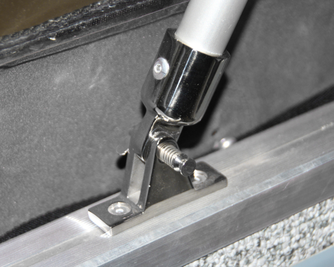 Быстросъёмное крепление дуг тента нержавеющее