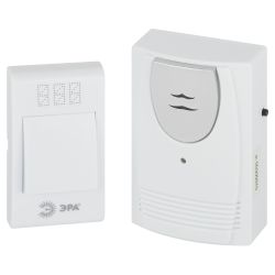 Звонок дверной ЭРА C61 беспроводной белый 32 мелодии | Электрозвонки беспроводные