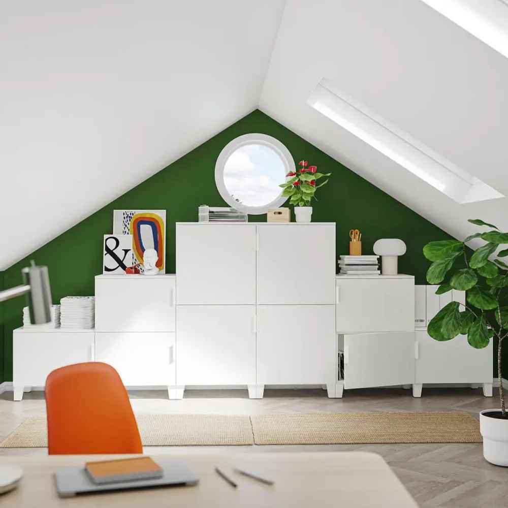 Платяной шкаф - PLATSA/IKEA/ ПЛАТСА ИКЕА,360x42x133 см, белый