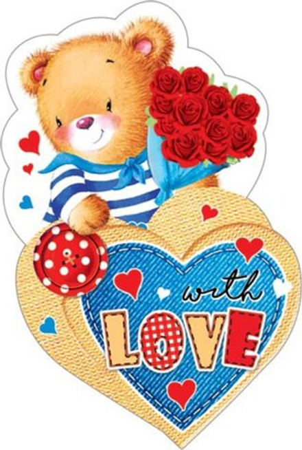 Открытка 10*7см "With love"