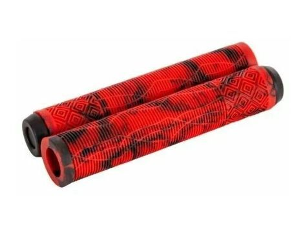 Грипсы STG  SZ-058H, 165 мм, красный с черным (10131010/160522/3239821, Китай)