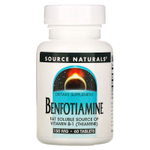 Source Naturals, Бенфотиамин, 150 мг, 60 таблеток
