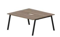 Составной стол Arena на 2 рабочих места 1580х1366х750мм (2 эргономичных выреза)