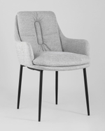 Кресло Саманта рогожка светло-серый