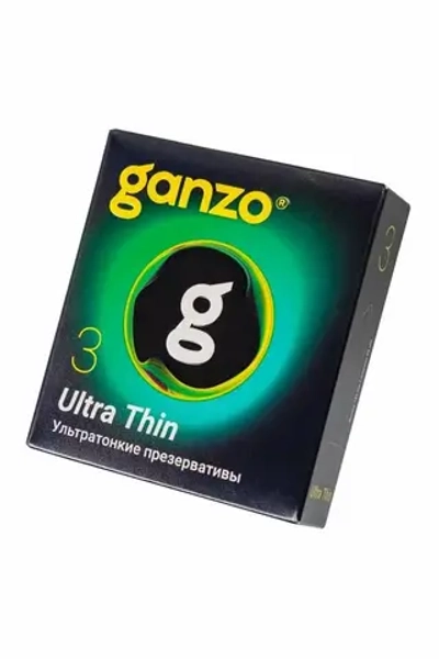 ПРЕЗЕРВАТИВЫ GANZO ULTRA THIN (ультратонкие), 3 шт