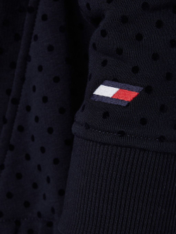 Женская теннисная куртка Tommy Hilfiger Relaxed Polka Dot Hoodie - desert sky polka dots
