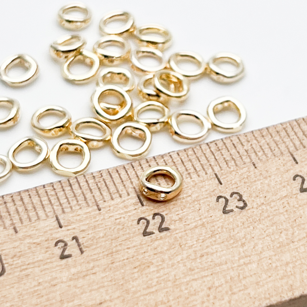 Протектор-кольцо, цвет золото, размер 5 мм, цена за 1 шт