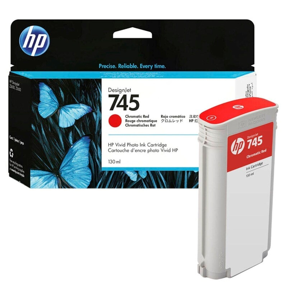 Картридж HP 745 (F9K00A) для DesignJet Z5600/Z2600 хроматический красный (130 мл)