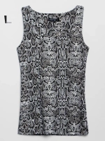 Майка летняя с принтом питон под пиджак