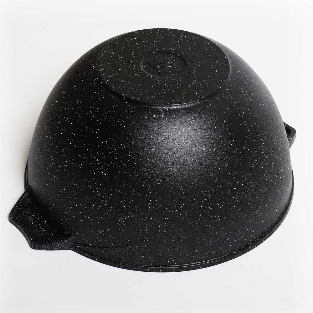 Казан алюминий, антиприг, 4 л, Гранит black, с крыш, Мечта, 54 802