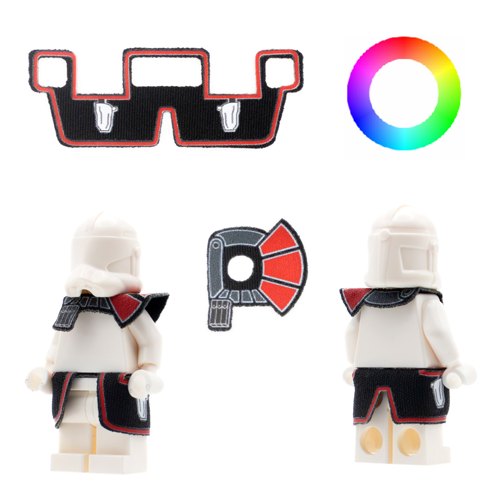 Комплект тканевых аксессуаров для клонов коммандеров (Цвета в ассортименте)