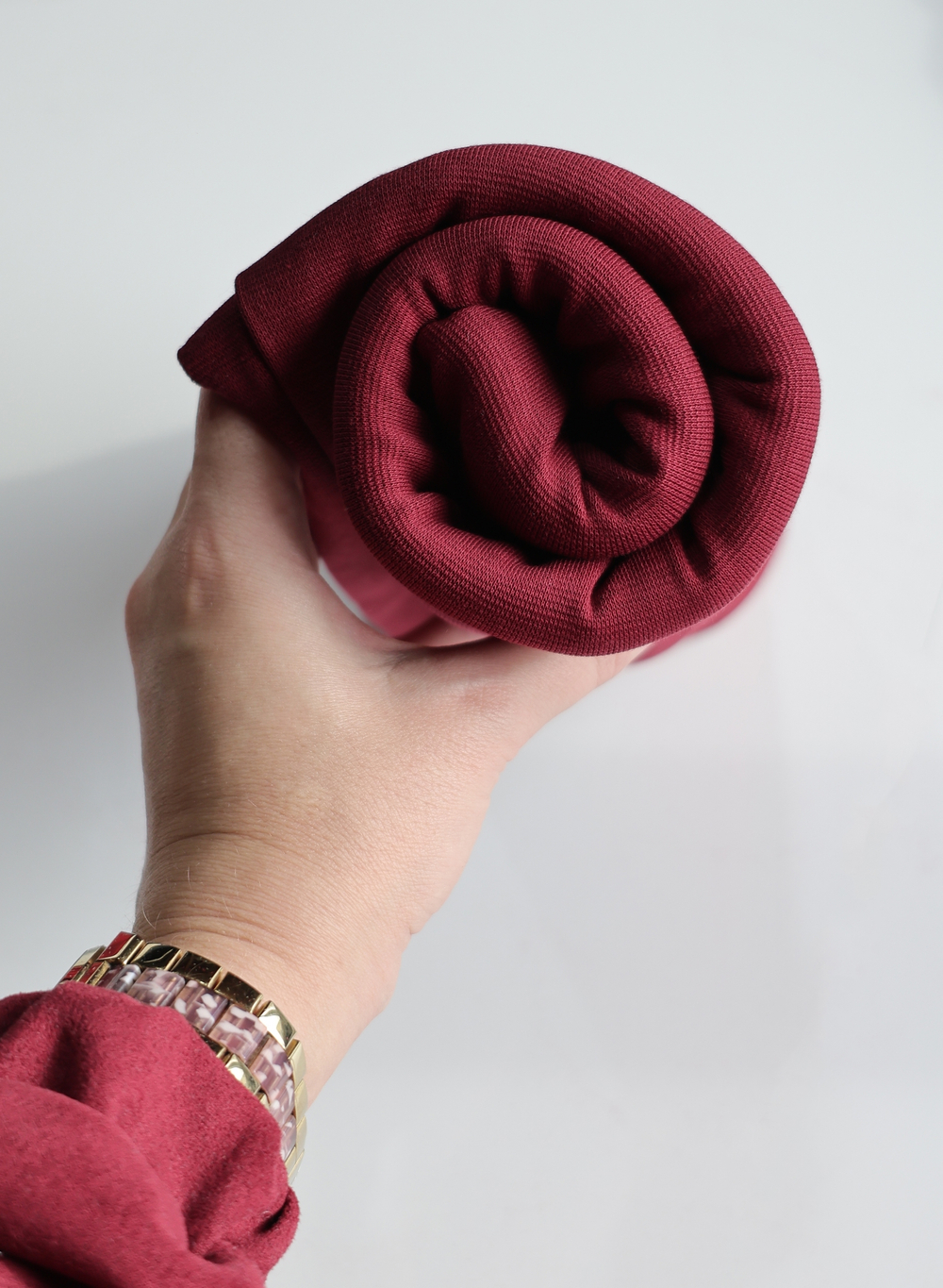 КРАСНЫЙ - Рибана с лайкрой, пенье (КРВ599 Елена)