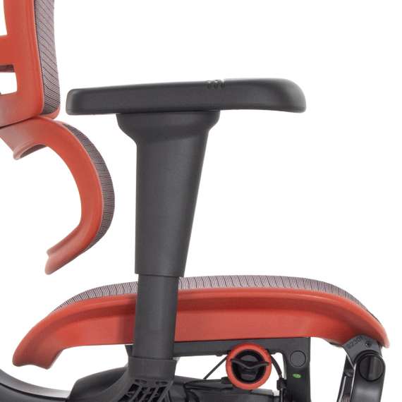 Кресло FALTO Ergohuman Ultra X9 GAMING с подножкой ( чёрный/ КРАСНЫЙ каркас /сетка Equator Red )