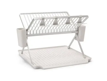 Brabantia Складная сушилка для посуды 51х42см светло-серая