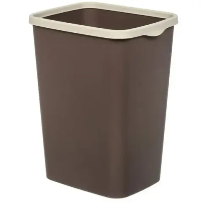 Ведро для мусора с фиксатором "Tandem" 20л (шоколад/слон.кость)