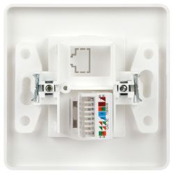 Розетка Intro Style 7-303-01 информационная RJ45 СУ белый | Intro