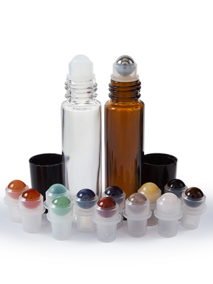 Флакон роллер с цветными шариками