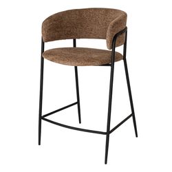 Стул полубарный Helning, мягкий шенилл, светло-коричневый