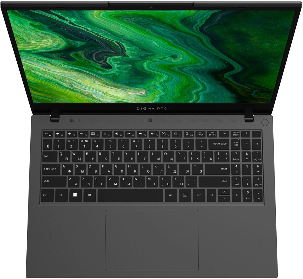 Ноутбук  Digma Pro Fortis 15.6 ", Core i3, 8 Гб RAM, 512 Гб SSD, UHD Graphics, Серый
