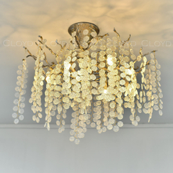 Люстра Cloyd HAOMA C8 / выс. 50 см - латунь (арт.11109)