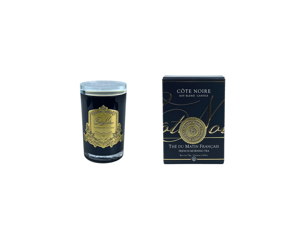 Свеча ароматическая THE DU MATINСвеча Cote Noire Черный / Золотой