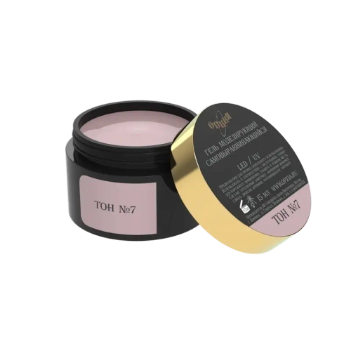 Камуфлирующий самовыравнивающийся гель темно-розовый (холодный) Тон №7 50мл