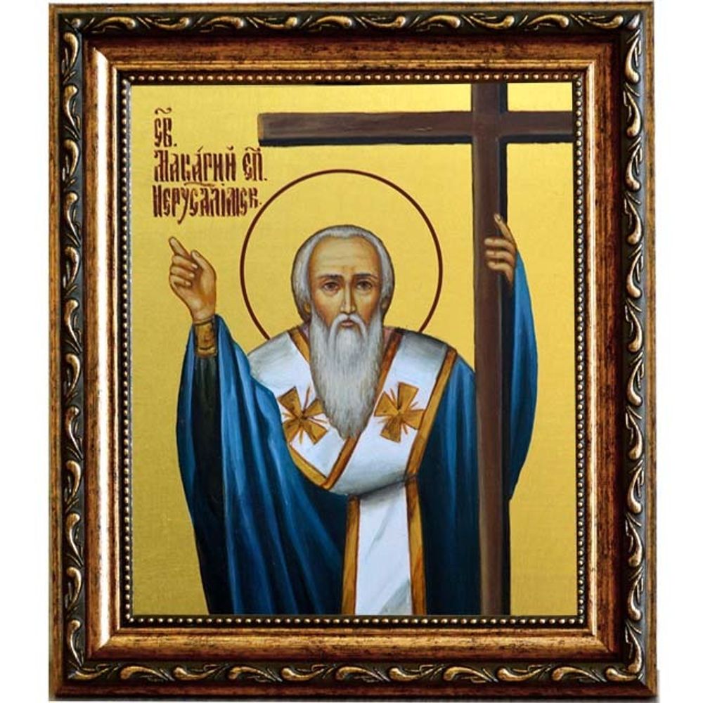 Макарий I Иерусалимский, епископ, святитель. Икона на холсте.