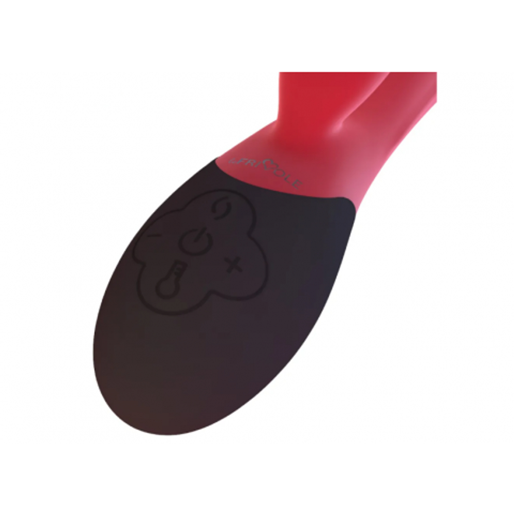 Нагреваемый вибратор кролик Gemini, цвет алый (INFINITE collection)