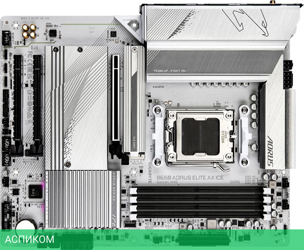 Материнская плата Gigabyte B650 Aorus Elite AX Ice