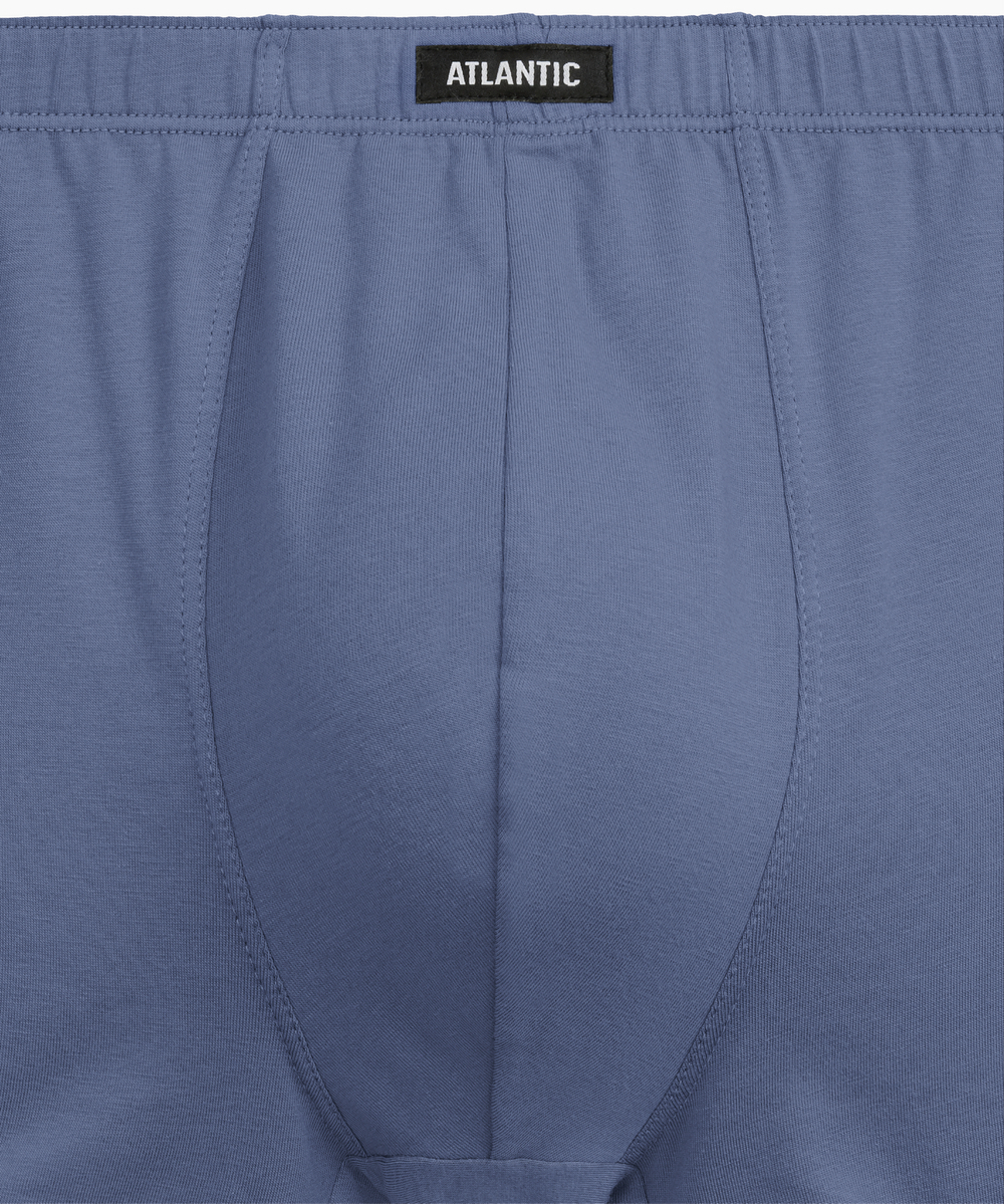 Мужские трусы шорты Atlantic, набор из 2 шт., хлопок, деним + темно-синие, 2RMH-007