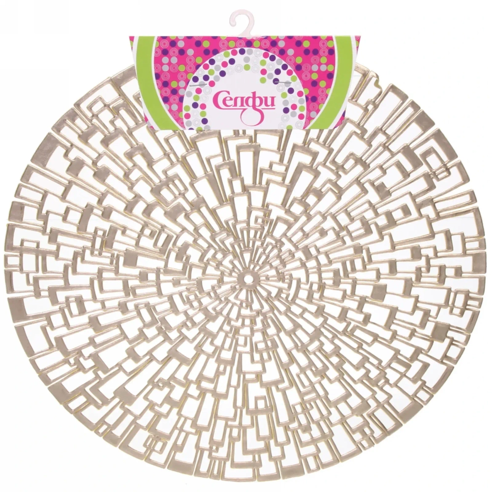 Салфетка на стол 38см «Эклектика» золото