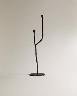 Zara Home Подсвечник из металла, цвет чёрный, 41 см
