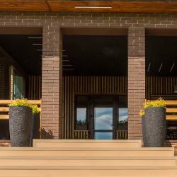 Кашпо Concretika Cylinder D50 H65 Black Max